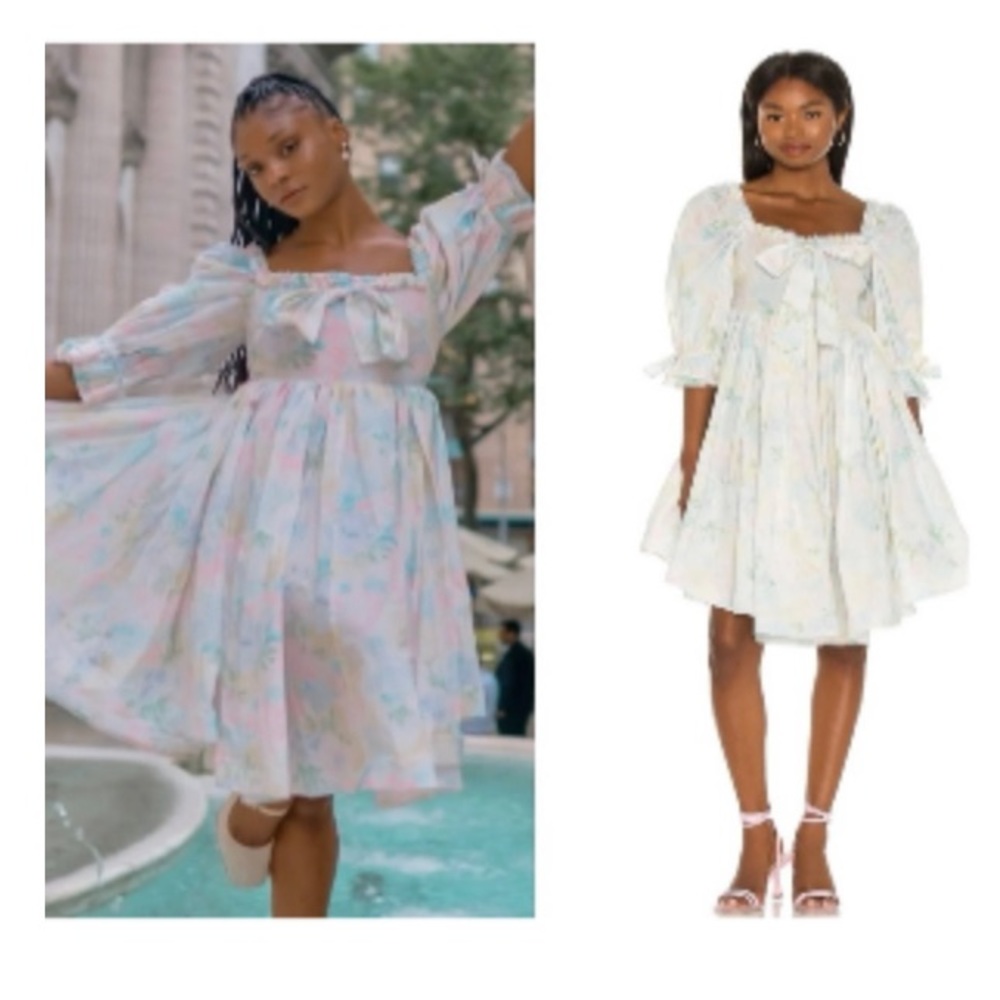 Selkie sweetcorn shabby chic dress